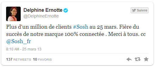 Sosh dépasse le million de clients