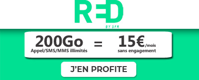 Forfait RED by SFR 200Go à 15?