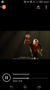 Sony Xperia Z3 : lecteur vidéo