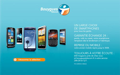 Bouygues Telecom propose un bon plan sur le site vente-privee.com