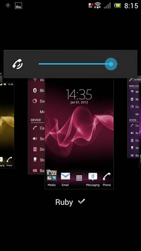Sony Xperia J : personnalisation