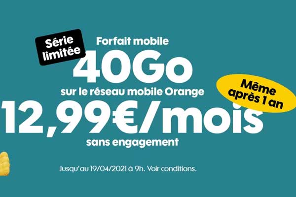 Derniers jours de promotion sur les séries limitées 40Go et 80Go de Sosh mobile !