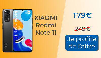 70? de réduction sur le Xiaomi Redmi Note 11