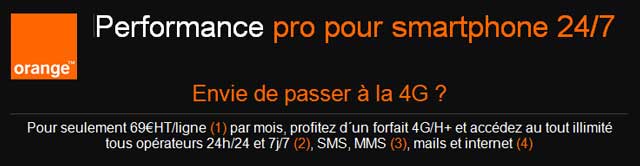 Orange impose le Fair use à l'heure sur ses forfaits 4G pour les professionnels