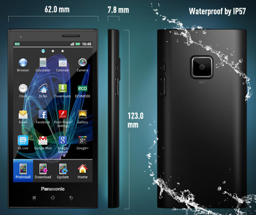 Panasonic dévoile son smartphone ELUGA (Android 2.3.5)