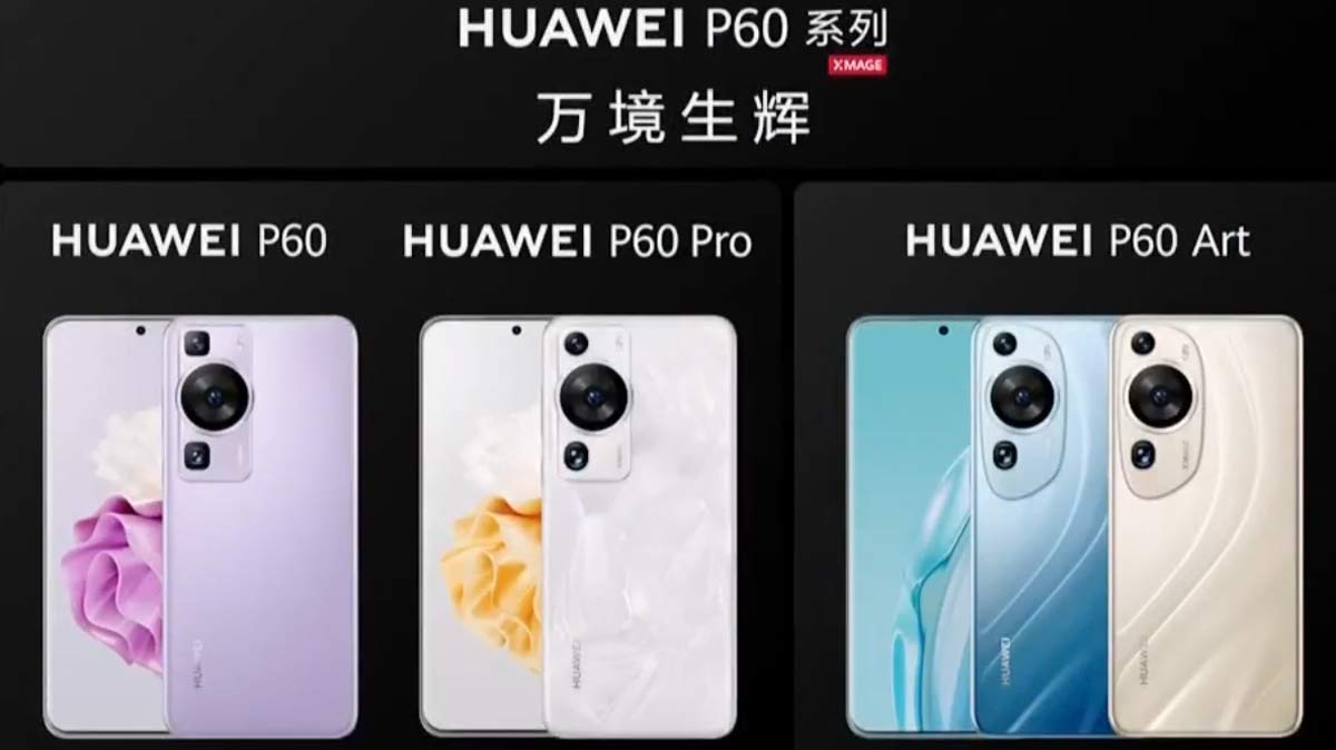 Huawei officialise les P60 Pro et P60 avec un modèle P60 Art : de vraies œuvres d’art !