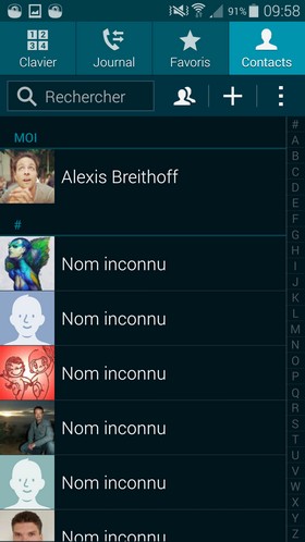 Samsung Galaxy S5 : interface Touchwiz