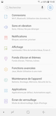 Samsung Galaxy J6 interface