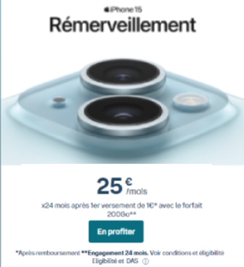 promo iPhone 15 Bouygues Telecom