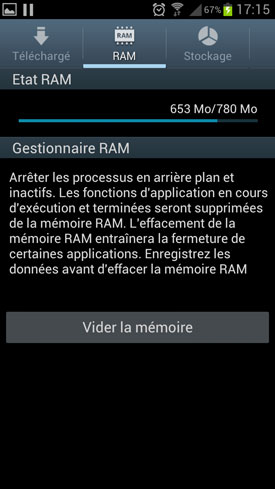  Test Samsung Galaxy S3 : système d'exploitation OS 