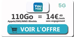 promo forfait 5G Le plus YouPrice