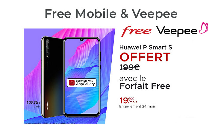 Ventes Privées Free Mobile : Huawei P Smart S offert