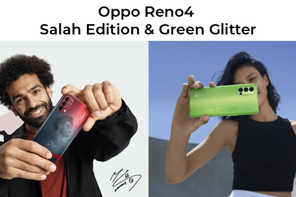 Éditions originales et limitées Oppo Reno4 Mohammed Salah et Reno4 Pro Green Glitter
