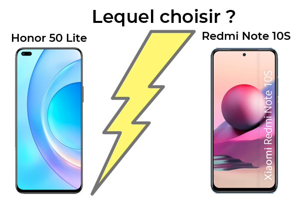 Xiaomi Redmi Note 10s vs Honor 50 lite : lequel acheter ?