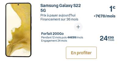 promo Samsung Galaxy S22 BT Noel