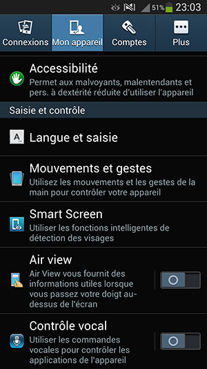 Samsung Galaxy S4 Active : Mon appareil