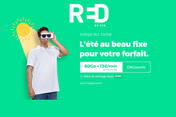 Les nouveaux forfaits RED sont disponibles et en promotion chez RED by SFR !