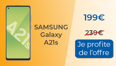 Smartphone à moins de 200? : Samsung Galaxy A21s