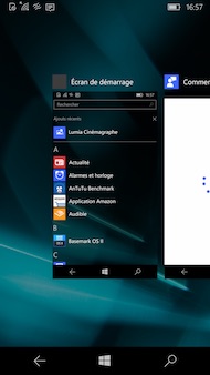 Windows 10 interface