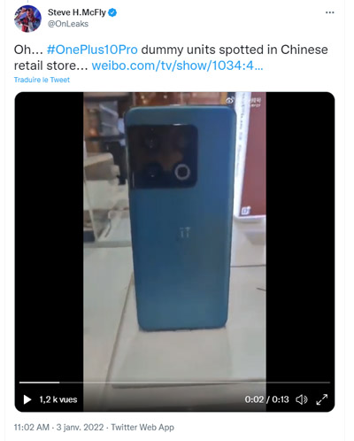 oneplus 10 pro onleaks