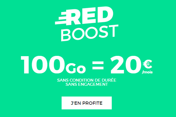 SFR : forfait illimité RED 100 Go à 20 euros !