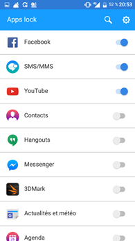 Wiko Ufeel : Apps Lock