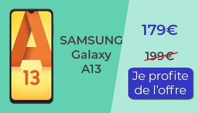 Le Samsung Galaxy A13 à prix cassé chez Boulanger
