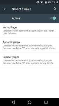 Wiko Rainbow Jam : Smart awake