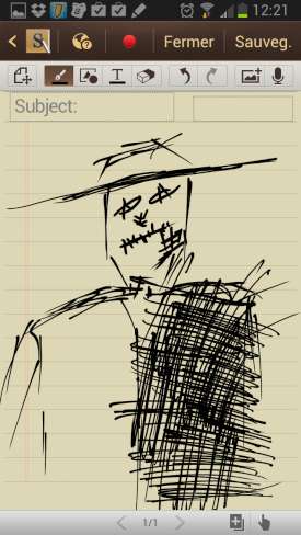 Samsung Galaxy Note 2 : Dessin