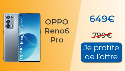 L'Oppo Reno6 Pro est en soldes