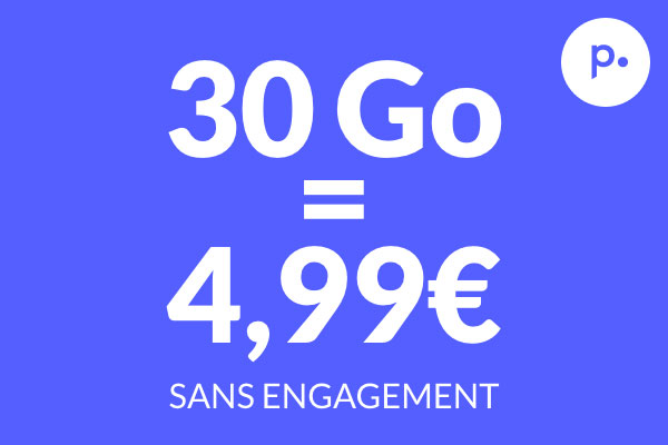 Ce forfait mobile 30Go à seulement 4.99€ à saisir immédiatement