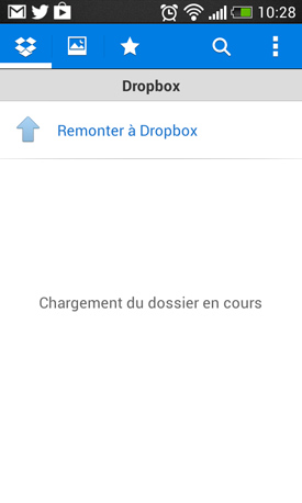 HTC Desire 500 : dropbox