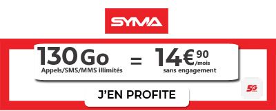 promo Syma Mobile 140Go