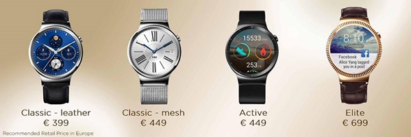 Huawei Watch : les prix et la date de sortie enfin dévoilés ! (IFA 2015)