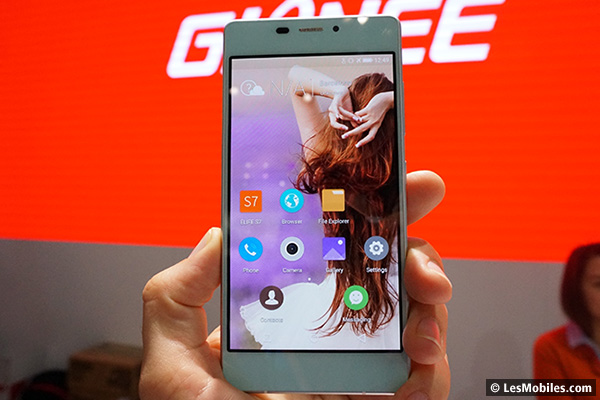 Gionee Elife S7 : 5,5 mm d'épaisseur et jusqu'à 2 jours d'autonomie (MWC 2015)