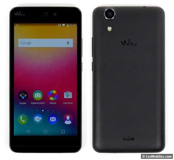 Wiko Rainbow Jam : avant / arrière