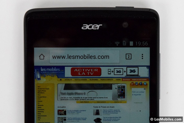 Acer Liquid Z500 : écran