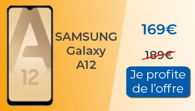Soldes : Samsung Galaxy A12 à 169? chez RED by SFR