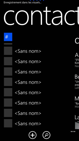 Nokia Lumia 1520 : contacts
