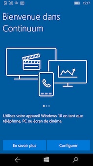 Windows 10 Mobile Continuum
