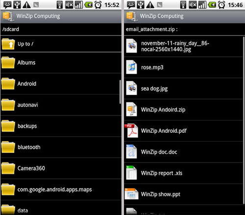 WinZip débarque gratuitement sur Google Play (Android)