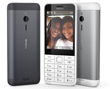 Nokia 230 : un feature phone avec capot métallique et flash à l'avant