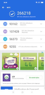 Xiaomi Mi 8 benchmark results