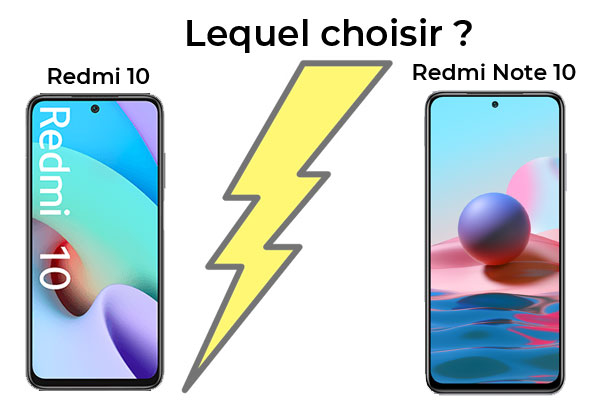 Xiaomi Redmi 10 contre Xiaomi Redmi Note 10 : lequel choisir ?
