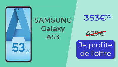 Le Samsung Galaxy A53 est moins cher chez Rakuten