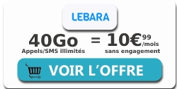 Forfait Lebara 40 Go