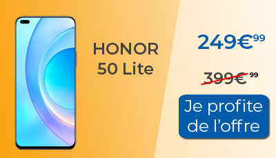 L'Honor 50 lite est à 249? chez Amazon