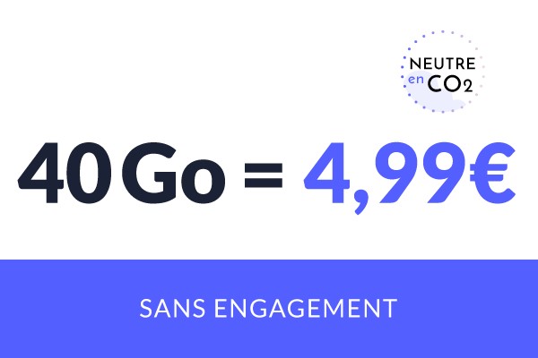 Derniers jours pour obtenir un forfait mobile avec 40Go à 4.99€