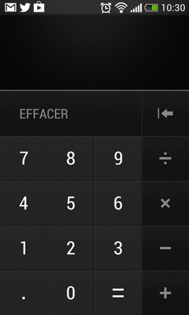 HTC Desire 500 : calculatrice