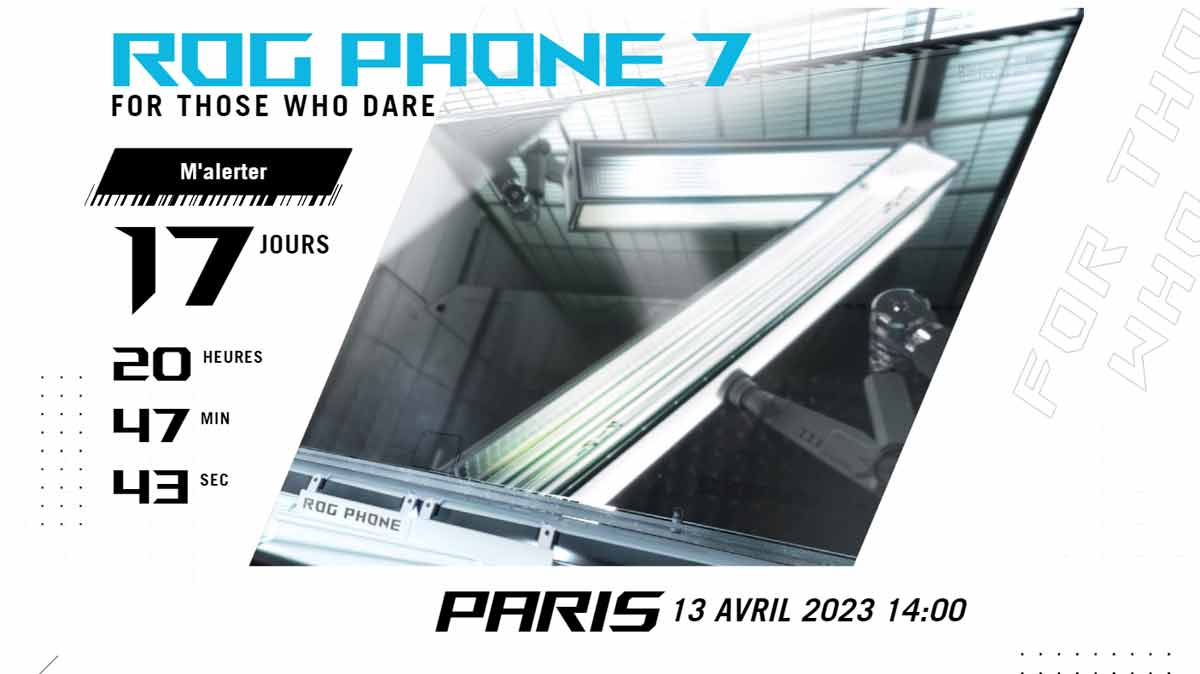 Le smartphone gaming Asus ROG Phone 7 et ses déclinaisons seront annoncés le 13 avril prochain